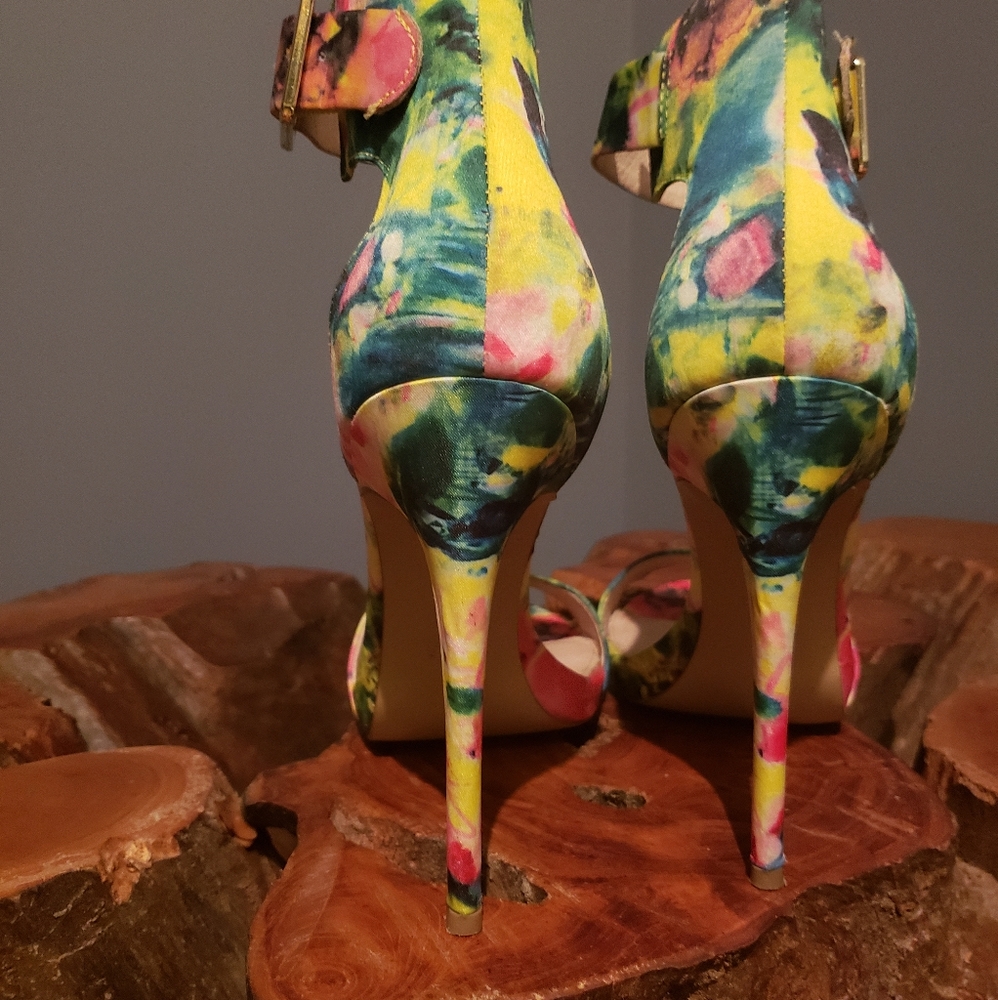 Steve Madden Marlenee Floral Print Ankle Strap H